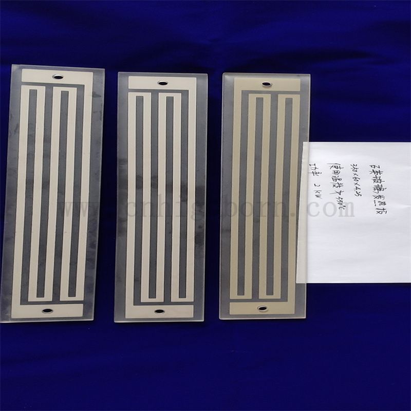 Glass Heating Plate Piastra riscaldante in vetro rettangolare