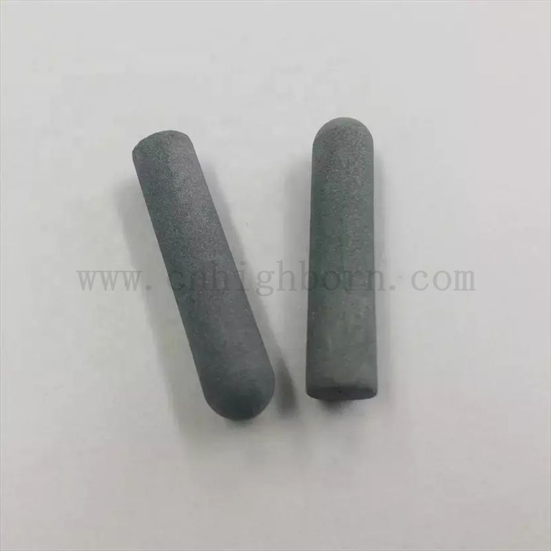 Tubo di assorbimento in carburo di silicio poroso grigio scuro personalizzato
