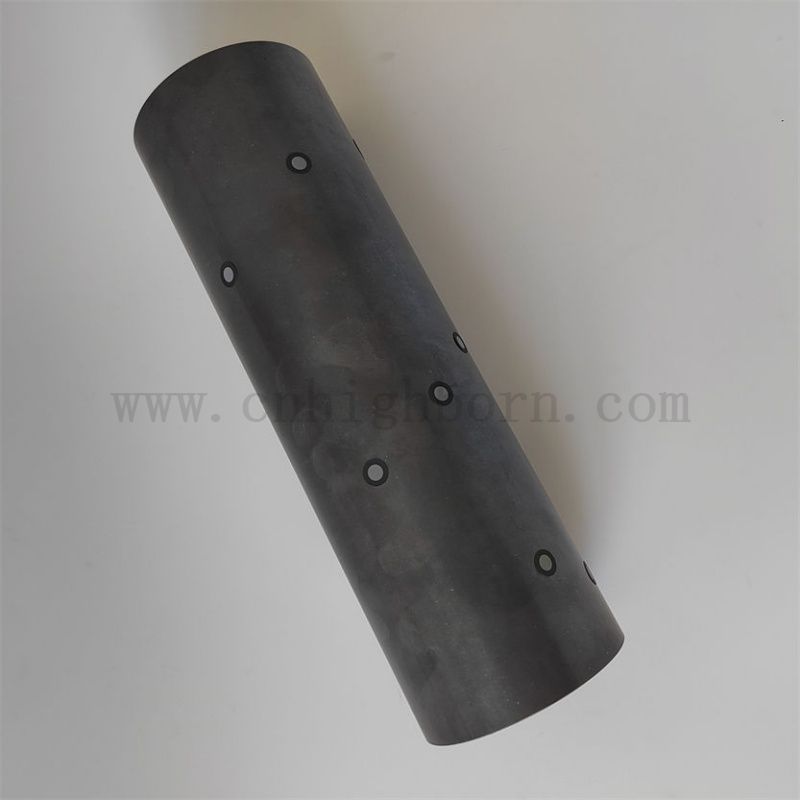 Accessori di polvere di tubo in ceramica Sic in carburo di silicio ad alta temperatura personalizzato per fornace industriale