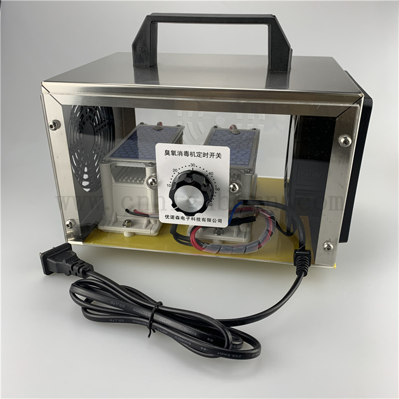 O3 Generatore di ozono Purificatore d'aria di ozono con timer elettronico acrilico