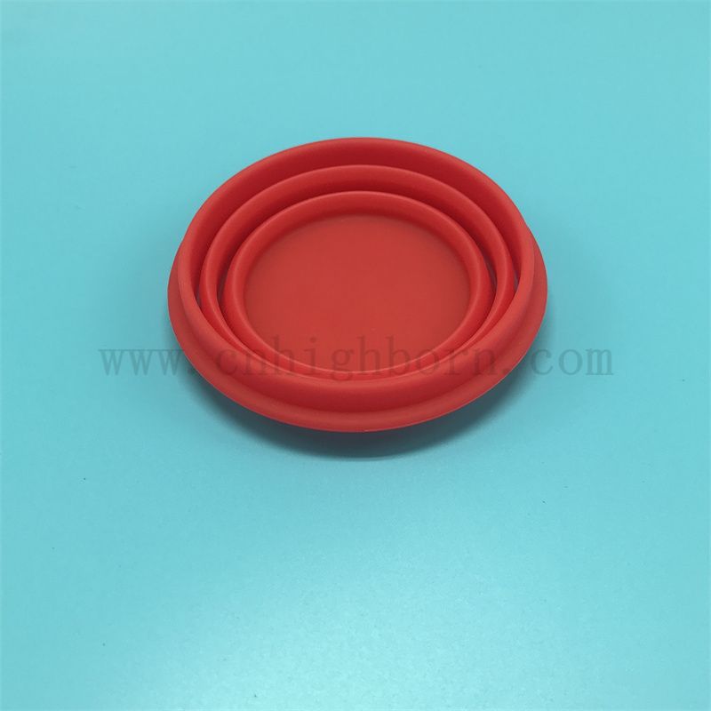 Contenitore ciotola per alimentazione per alimentazione pieghevole in gomma portatile di grado cibo personalizzato