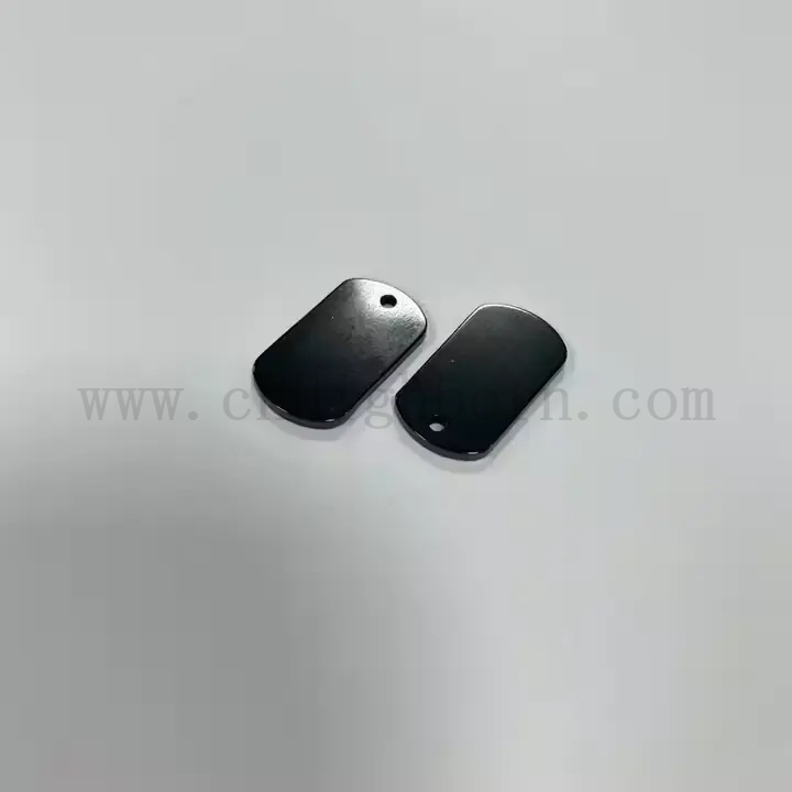 Piastra di zirconia nera personalizzata lucidata zro2 ceramica