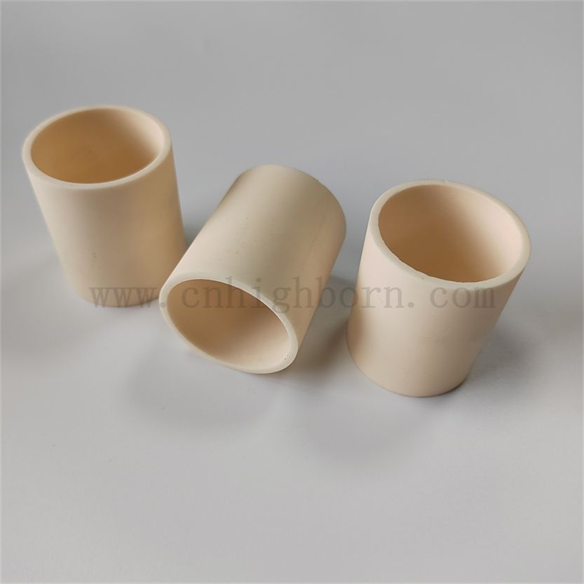 Cussole personalizzato al 99% di allumina al2o3 ceramica tubo di tubo per tubo di maniche in avorio