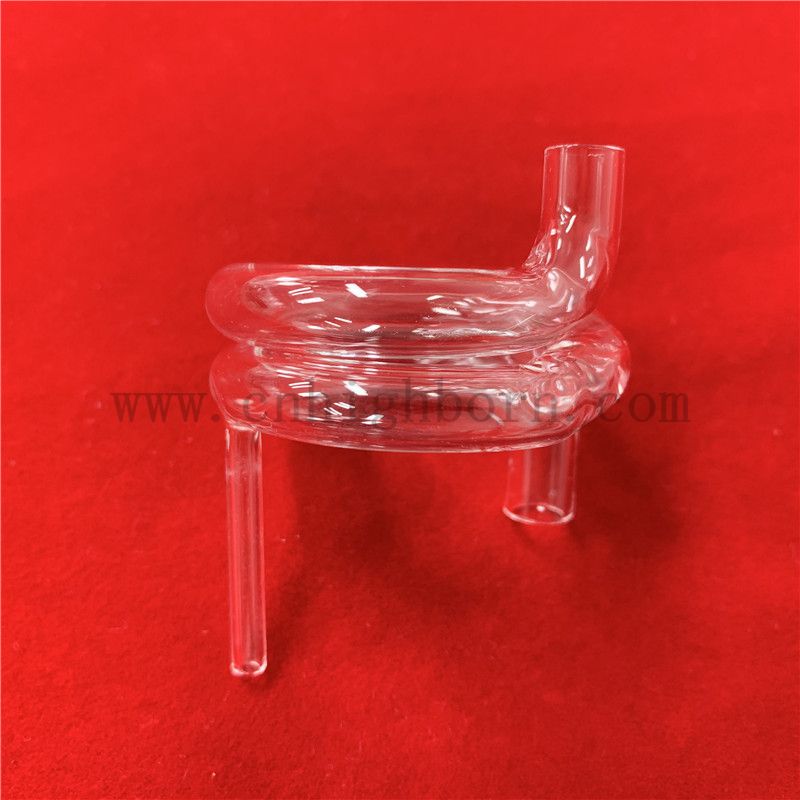 helix quartz glass pipe Tubo in quarzo elicoidale