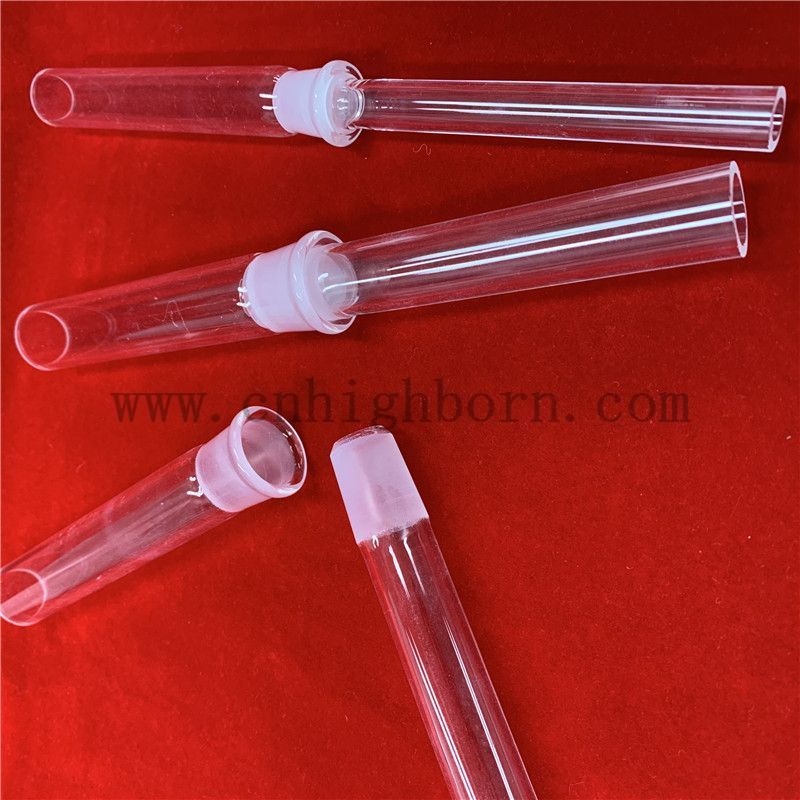 clear glass tube tubo di quarzo trasparente