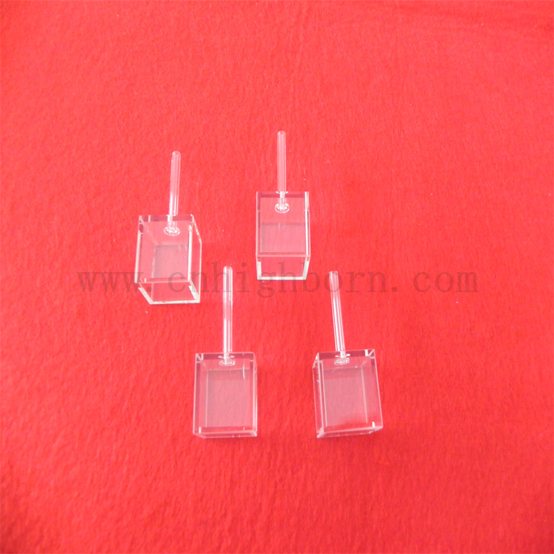 Cellule cubiche di laboratorio breve lunghezza con cuvette cubiche in vetro di riempimento per l'industria chimica