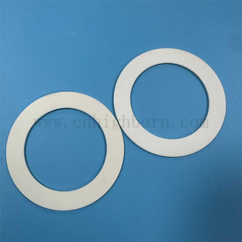 99%Isolatore ad anello in ceramica Alumina AL2O3 Rondella cerchio in ceramica