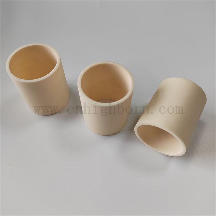 Cussole personalizzato al 99% di allumina al2o3 ceramica tubo di tubo per tubo di maniche in avorio