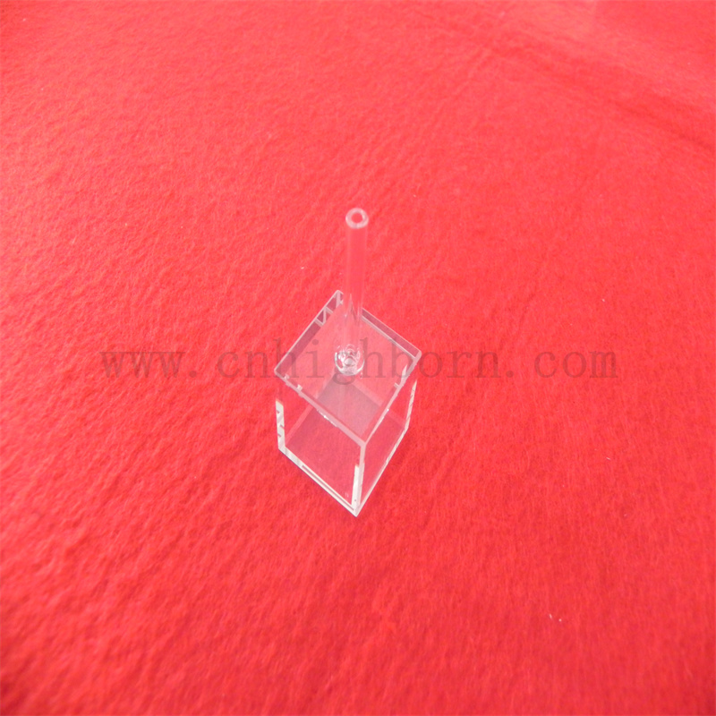 Cellule cubiche di laboratorio breve lunghezza con cuvette cubiche in vetro di riempimento per l'industria chimica