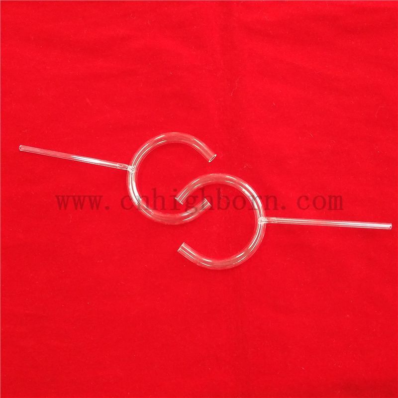 transparent quartz tube tubo trasparente