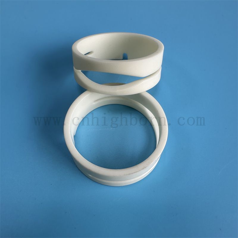 Guarnizione Al2o3 con anello in ceramica di allumina al 99,5% resistente all'usura