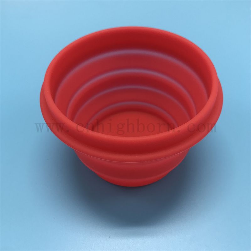 Contenitore ciotola per alimentazione per alimentazione pieghevole in gomma portatile di grado cibo personalizzato