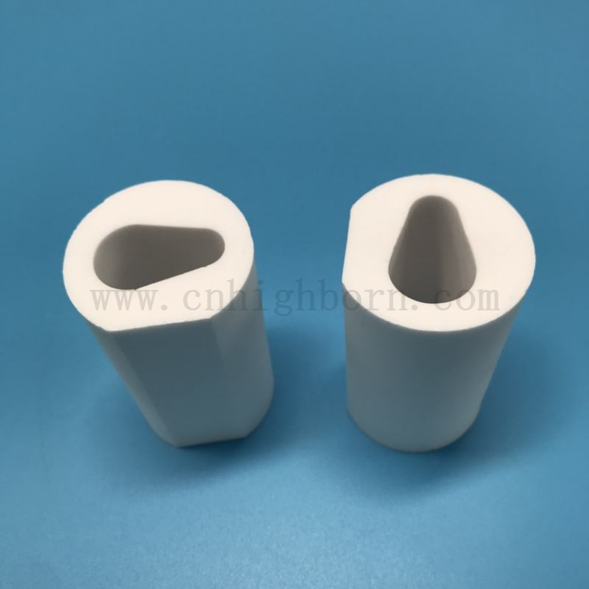 Parte di tubo in vetro bianco macchina macor personalizzato
