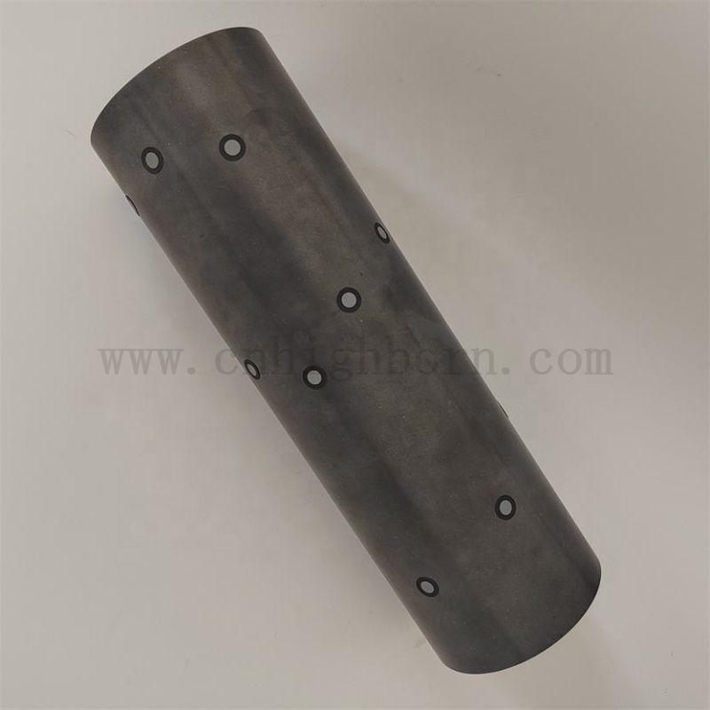 Accessori di polvere di tubo in ceramica Sic in carburo di silicio ad alta temperatura personalizzato per fornace industriale