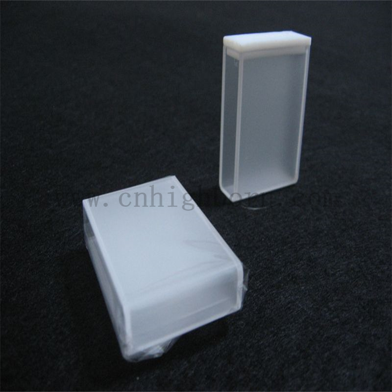 optical glass cuvette cella a flusso di quarzo