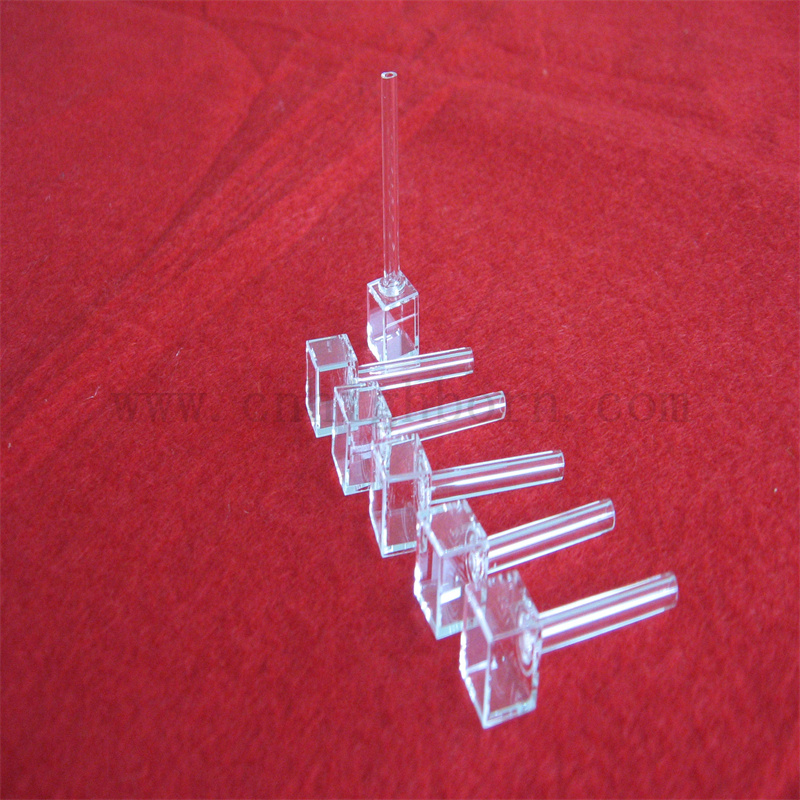 Cuvette da camera a gas atomica in quarzo da laboratorio cuvetta in quarzo in vetro