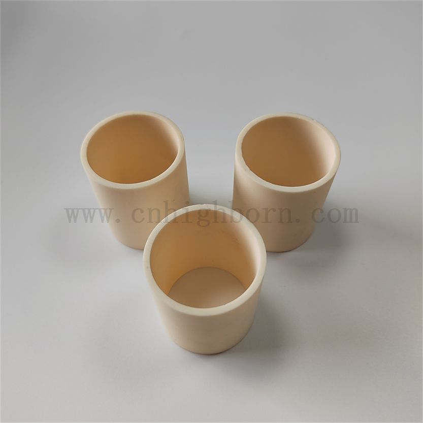 Cussole personalizzato al 99% di allumina al2o3 ceramica tubo di tubo per tubo di maniche in avorio