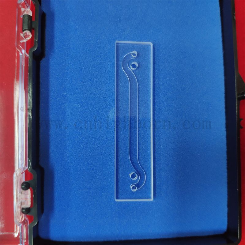 Cellula di flusso ottico in vetro ottico in quarzo da laboratorio per spettrofotometro