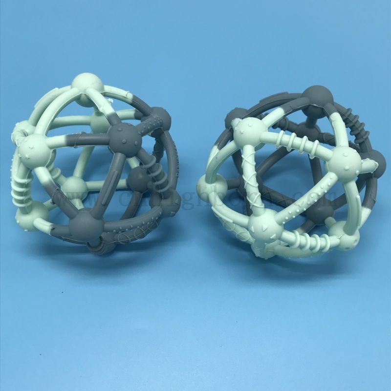 Giocattolo impermeabile in gomma silicone palline silastiche bambini che giocano a palline cani che inseguono palline