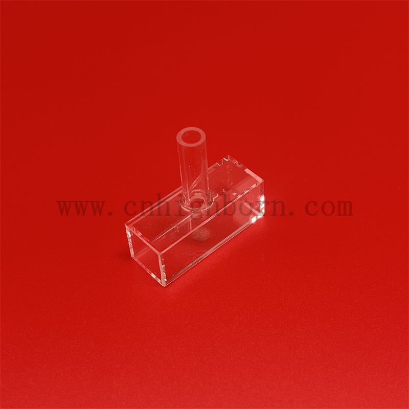 quartz glass container Cuvetta solida al quarzo