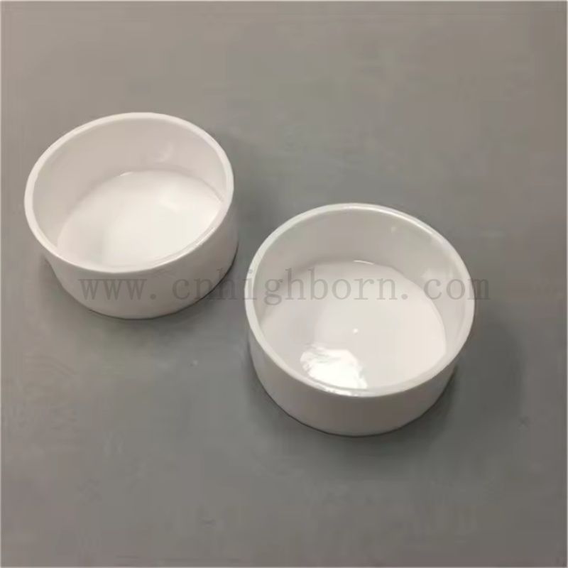 Glazed 95% AL2O3 crogiolo in ceramica per la ciotola in porcellana di allumina di fusione di laboratorio