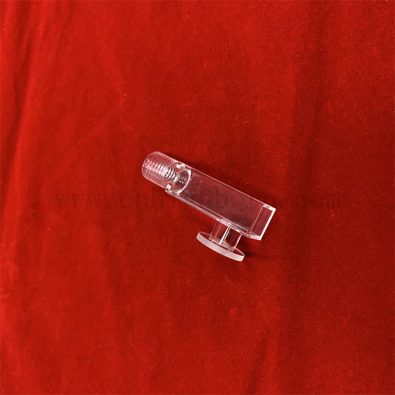 Spettrometro di laboratorio UV UV Transmittanza Ultraviolet Transmittanza Ottico Cell Cuvetta in vetro in quarzo con coperchio coperchio a vite