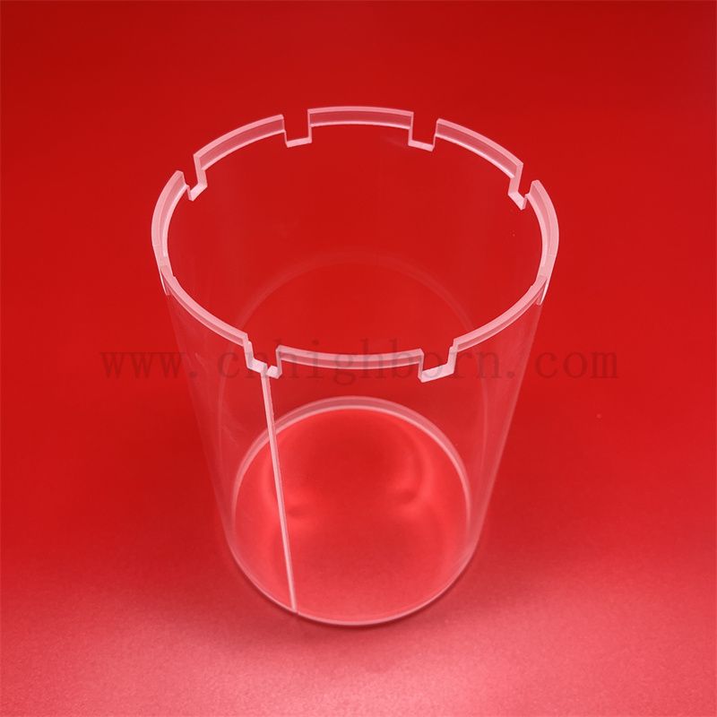 clear quartz tube tubo trasparente
