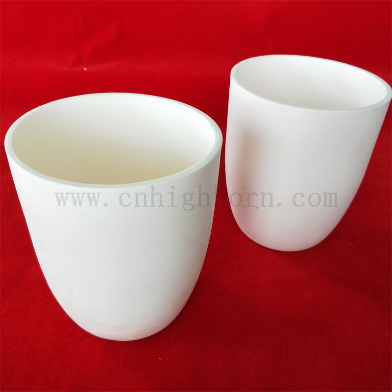 Resistente alla temperatura ad alta temperatura 99% AL2O3 ALUMINA ARC Ceramica che scioglie crowt Pt per laboratorio