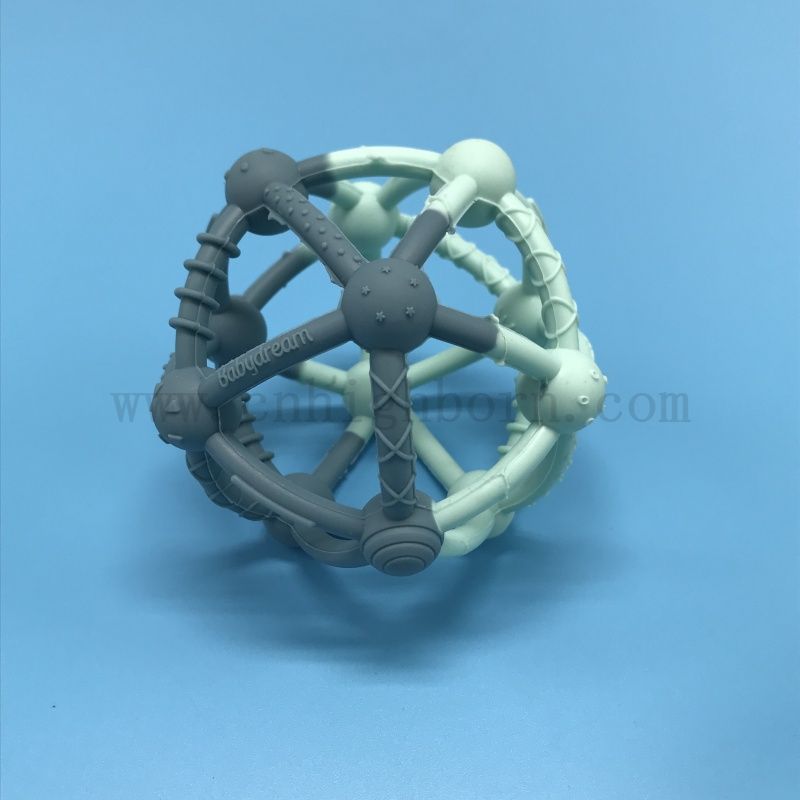 Giocattolo impermeabile in gomma silicone palline silastiche bambini che giocano a palline cani che inseguono palline