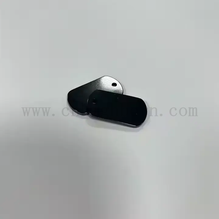 Piastra di zirconia nera personalizzata lucidata zro2 ceramica