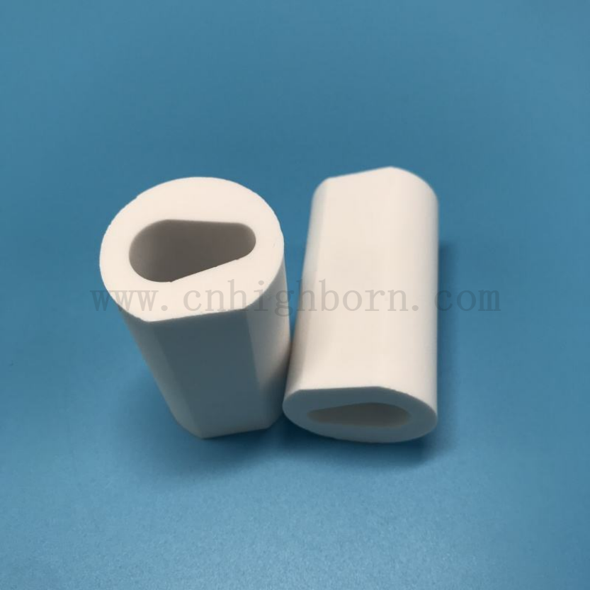 Parte di tubo in vetro bianco macchina macor personalizzato