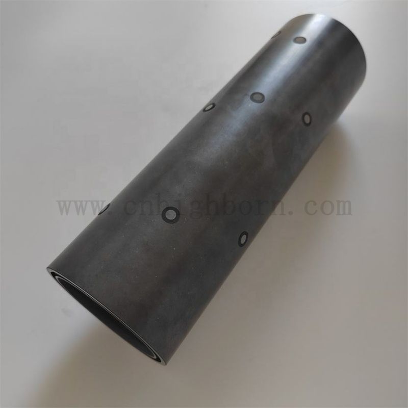Accessori di polvere di tubo in ceramica Sic in carburo di silicio ad alta temperatura personalizzato per fornace industriale