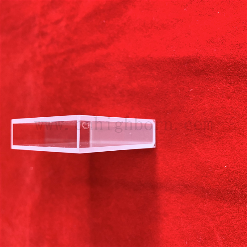 Cellula di vetro standard con cuvetta di vetro in quarzo spettrofotometro per coperchio per laboratorio