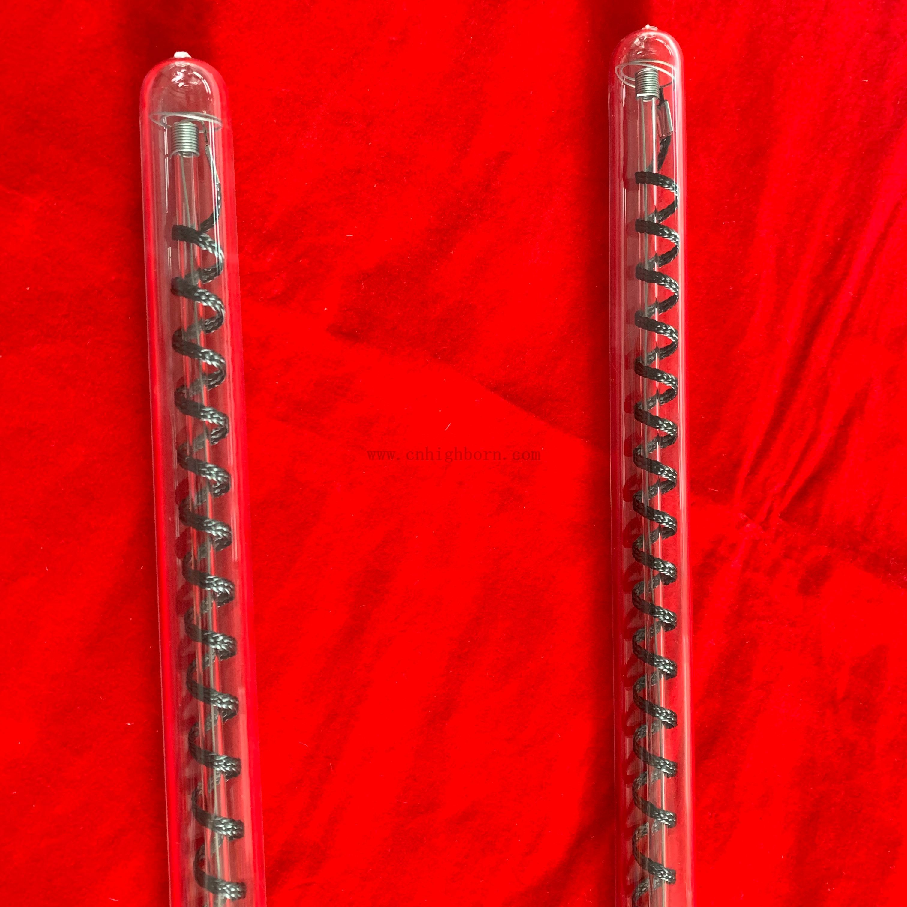 heating quartz glass tube tubo di vetro al quarzo