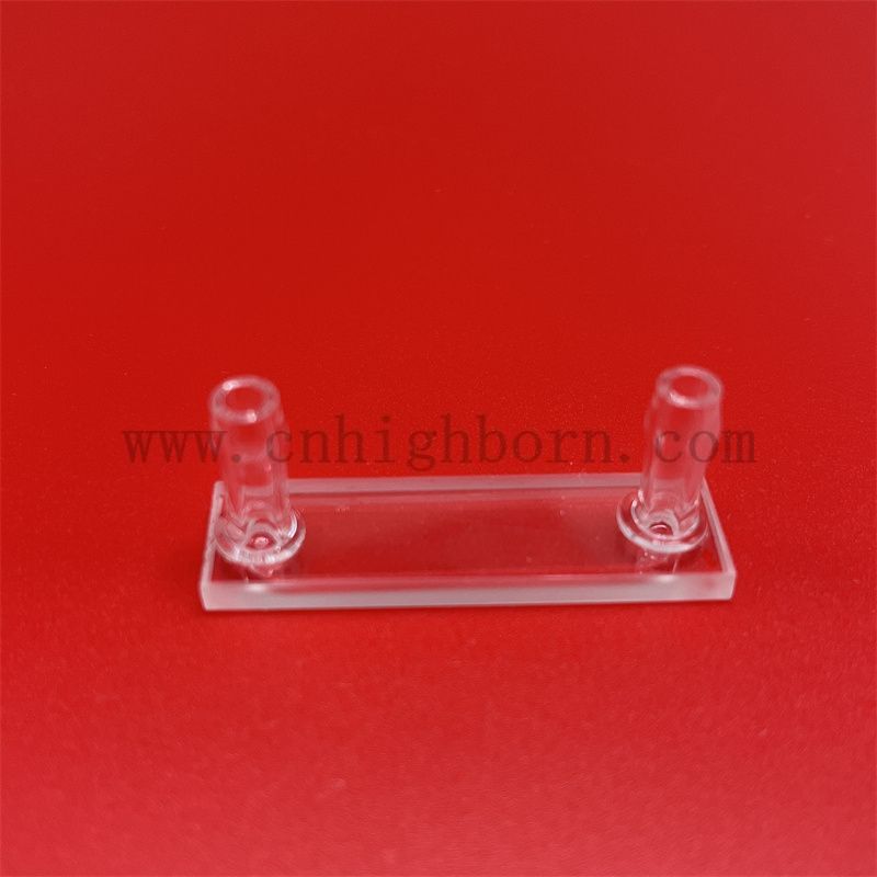 quartz glass container cuvetta al quarzo UV
