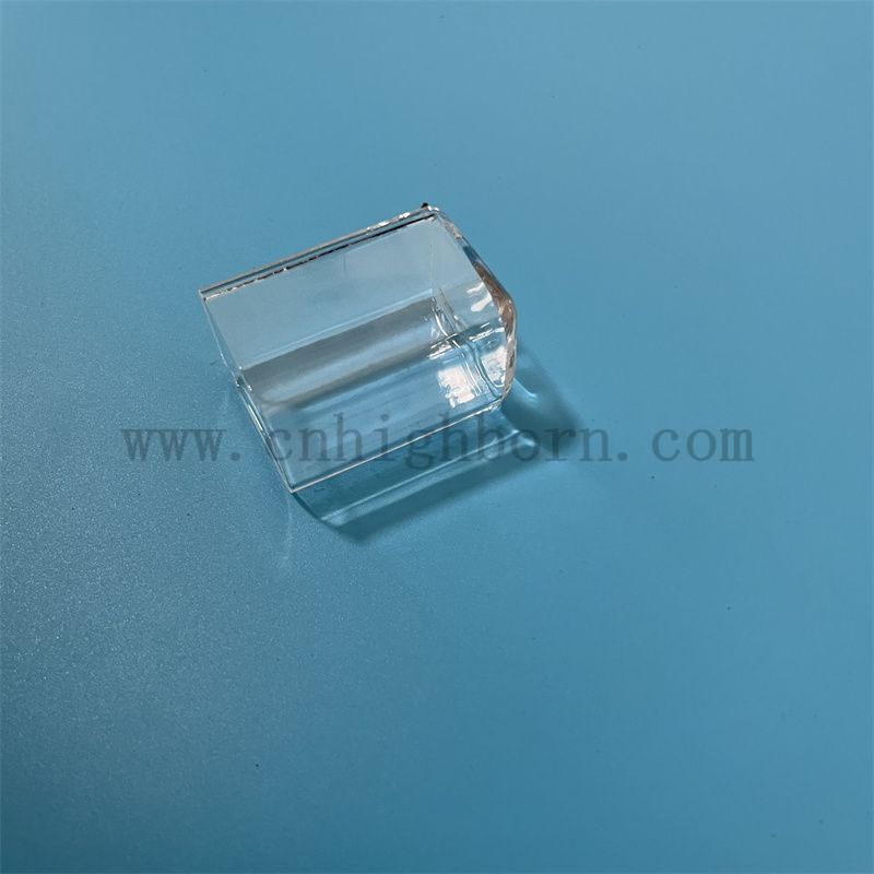 square quartz tube tubo quadrato