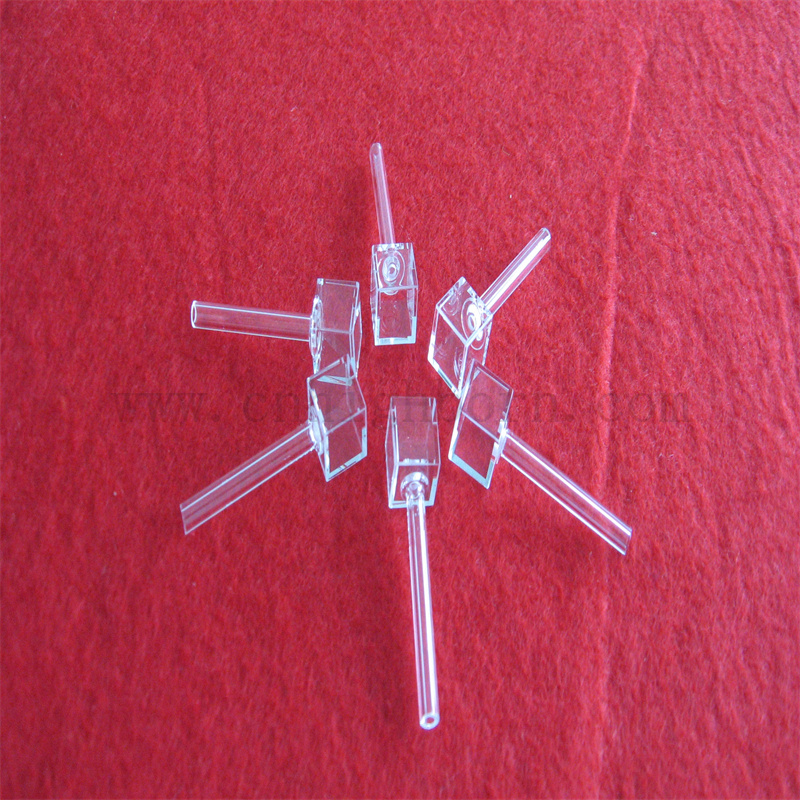 Cuvette da camera a gas atomica in quarzo da laboratorio cuvetta in quarzo in vetro