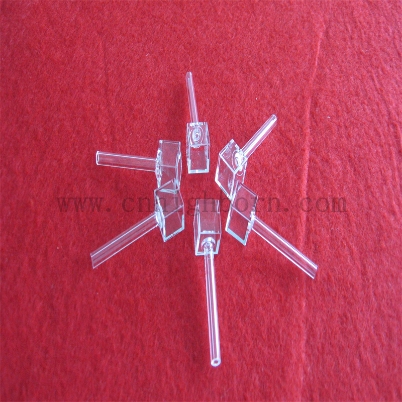 quartz flow cell cella di vetro in quarzo a flusso