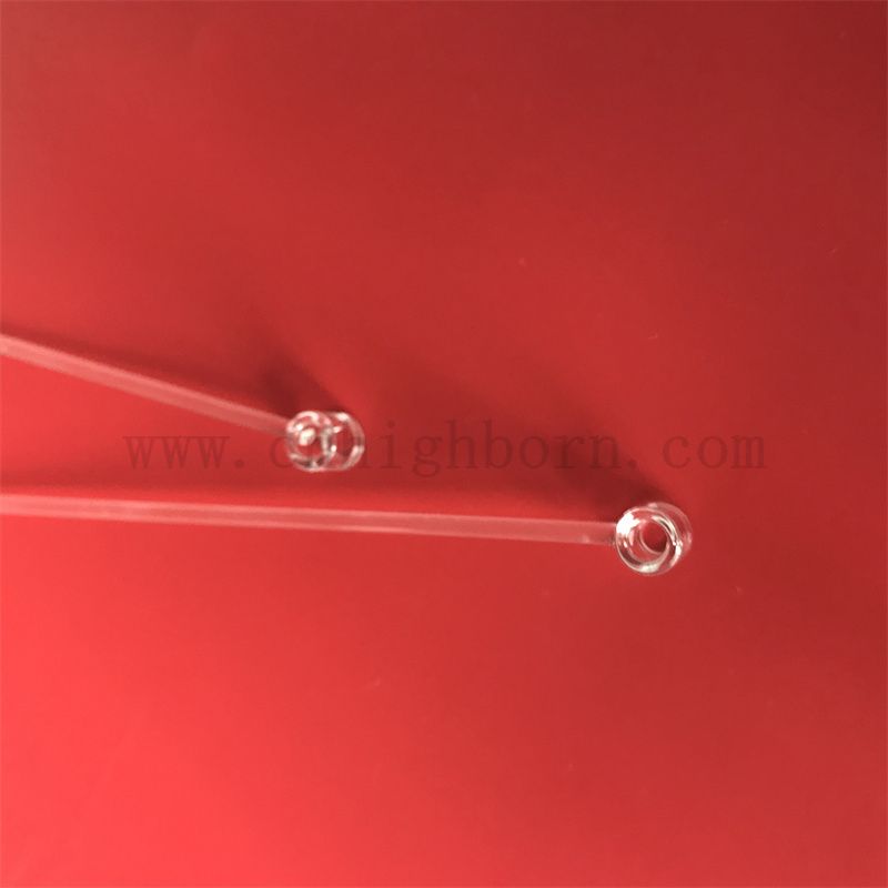 Transmission ad alta trasmissione Clear END personalizzato in vetro in quarzo in silice