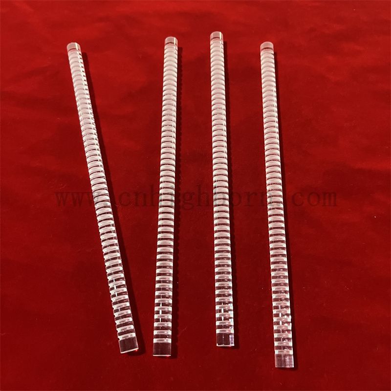 clear quartz rod Asta di vetro di quarzo