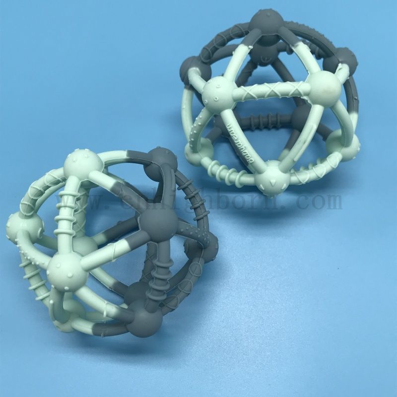 Giocattolo impermeabile in gomma silicone palline silastiche bambini che giocano a palline cani che inseguono palline