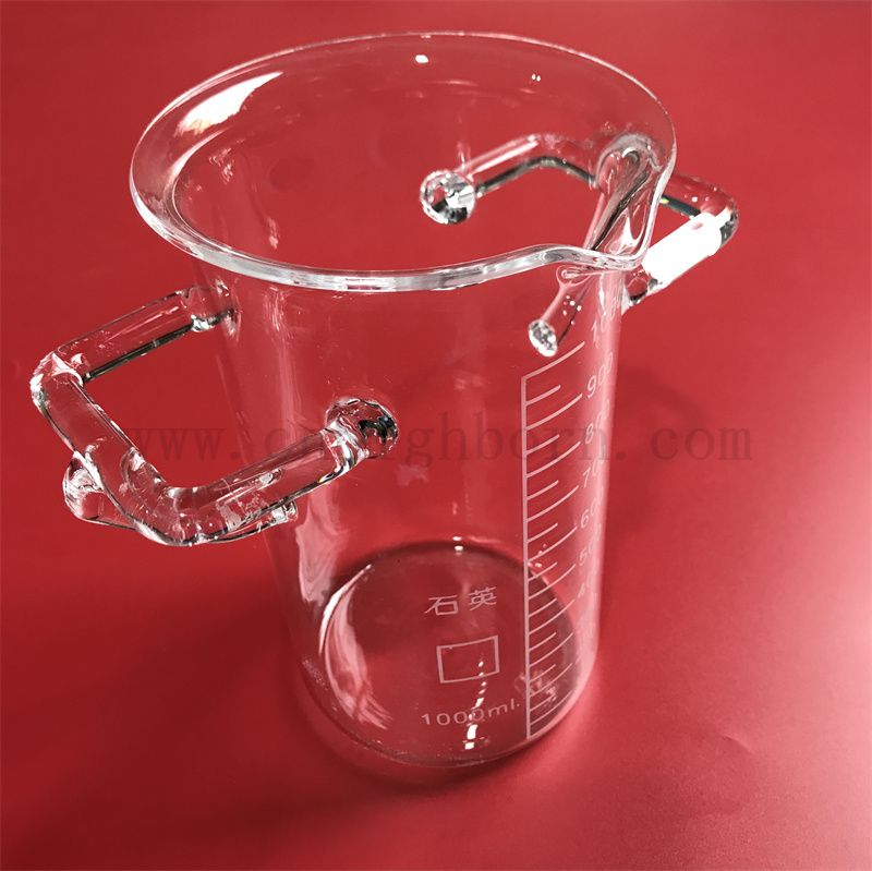 quartz glass beaker becher di quarzo