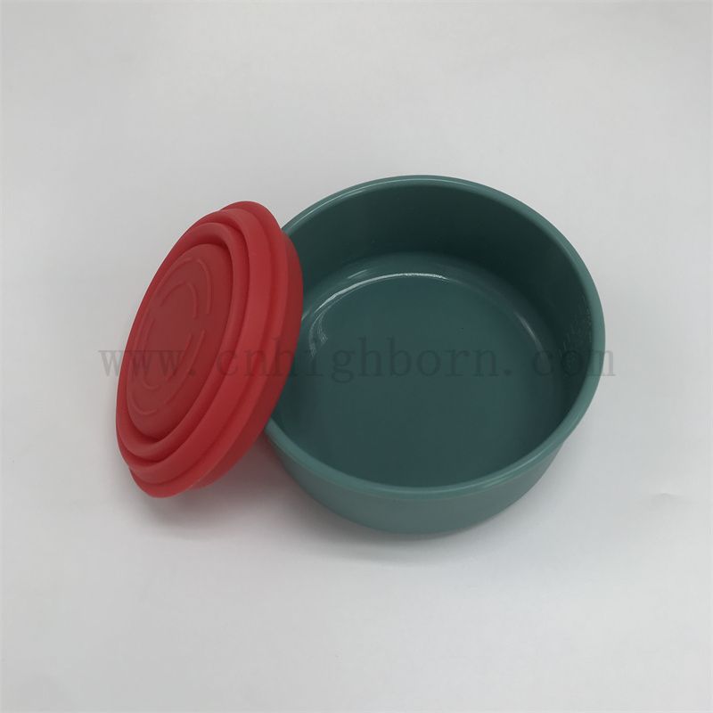 Ciotola da viaggio per cani in silicone pieghevole portatile personalizzato all'ingrosso
