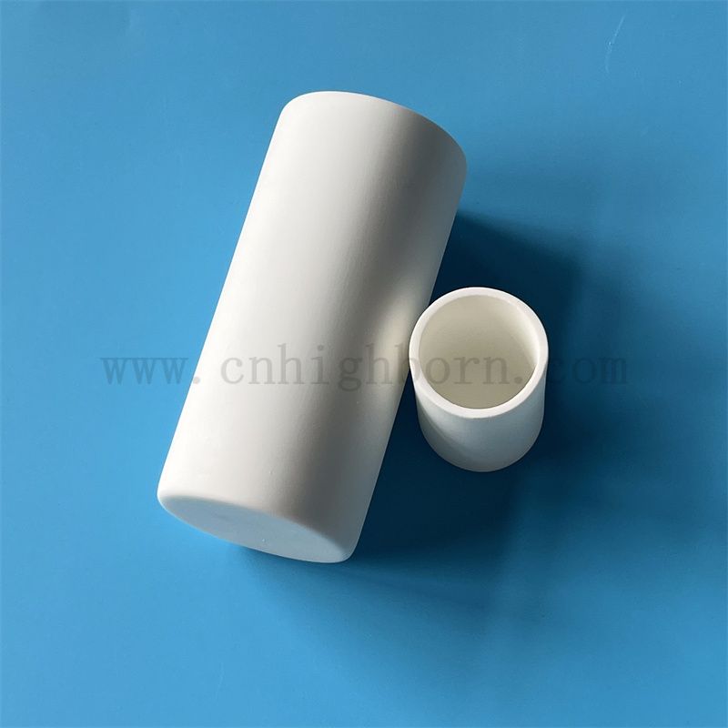 Ossido di magnesio refrattario crogiolo ceramico di metallo fuso personalizzato crogiolo