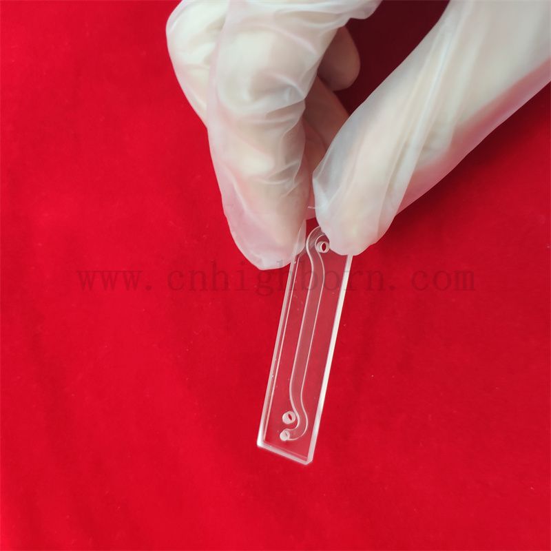 Fluorescenza ad alta precisione Cuvetta di vetro in quarzo trasparente per utensili da laboratorio