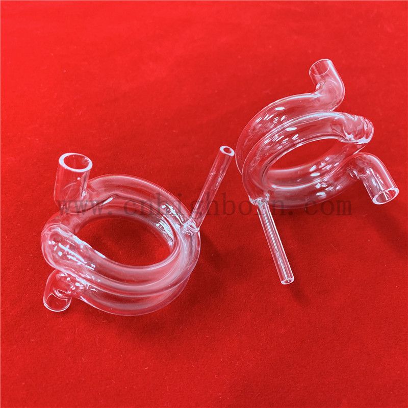 clear helix quartz tube  tubo al quarzo ad elica