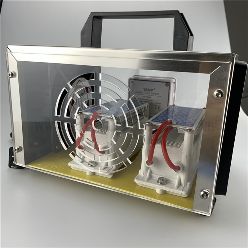 O3 Generatore di ozono Purificatore d'aria di ozono con timer elettronico acrilico