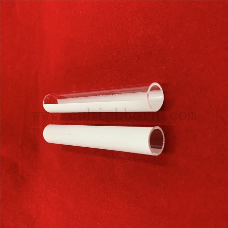 Resistenza al calore personalizzata Mezzo rivestito con tubo di vetro in silice in silice in ceramica