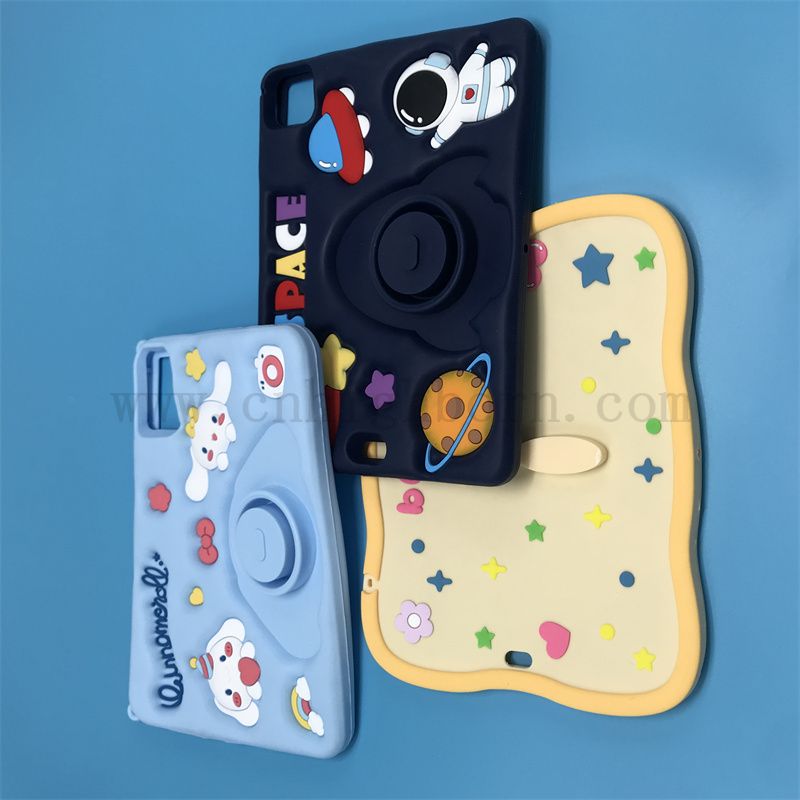 Guscio di cuscinetto morbido personalizzato giallo simbolo carino in gomma silicone protezione