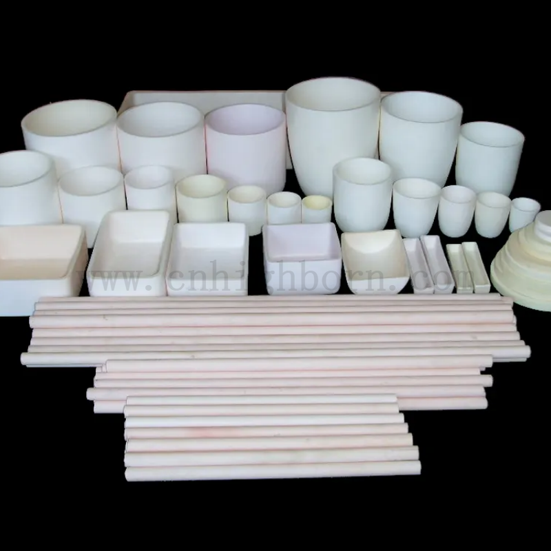 Laboratorio scolastico 99% AL2O3 CAGLIBILE CERAMICA CROGLE MELTING POT COMBUSTION COMBUSTION PART per analisi industriali